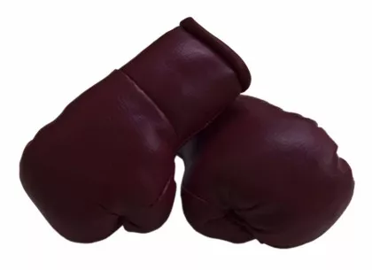 Weinrote Mini Boxhandschuhe