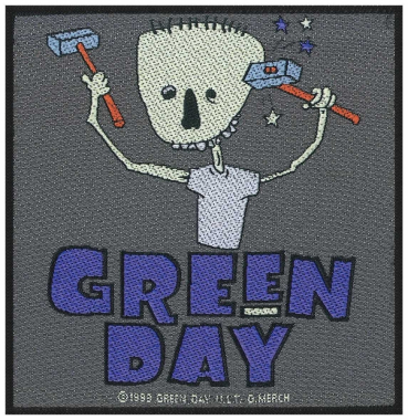 Patch Green Day Hammer Face