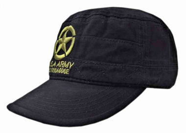 Black US Army Field Cap with Star