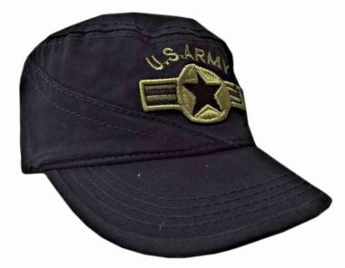 Black US Military Cap