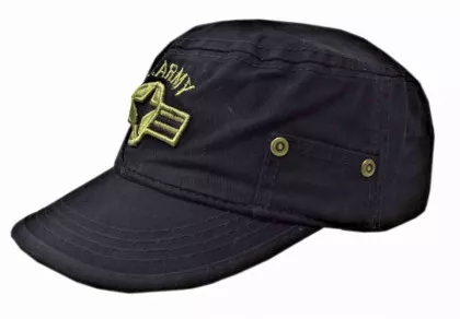 Schwarze US Militär Kappe