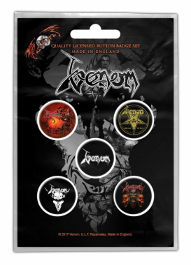 Button Pack - Venom Black Metal