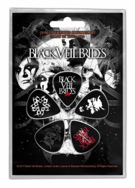 Guitar Pick Pack Black Veil Brides Skull