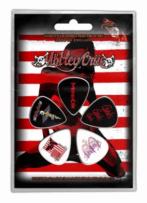Plektrum Pack Mötley Crüe Red White & Crüe