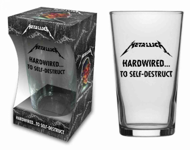 Drinking Glass Metallica Hardwired To Self Destruct