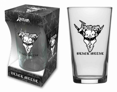 Drinking Glass Venom Black Metal