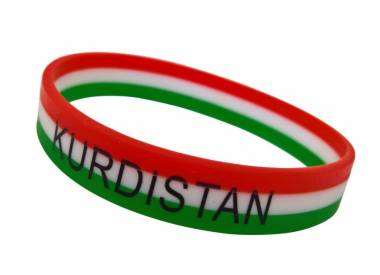 Silicone Rubber Wristband Kurdistan