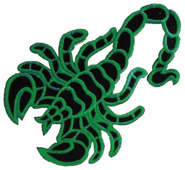 Embroidered Patch - Green Scorpion