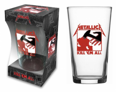 Drinking Glass Metallica Kill ´em all