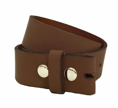 Leather Belt without Buckle / Brown