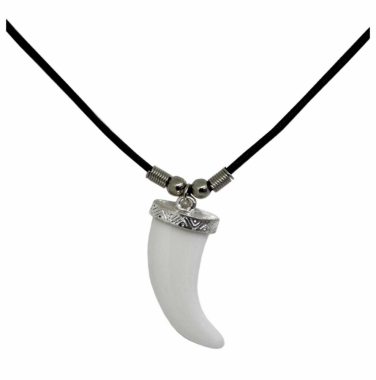 Necklace with Elephant Tusk Pendant
