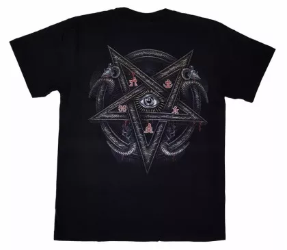 T-Shirt Widder Schädel (Glow in the Dark)