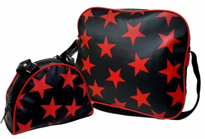 BAGPACK - rote Sterne | 6er Taschen Set