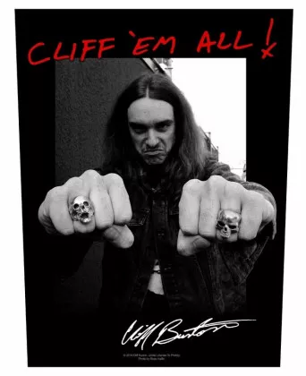 Cliff Burton Rückenaufnäher Cliff em all