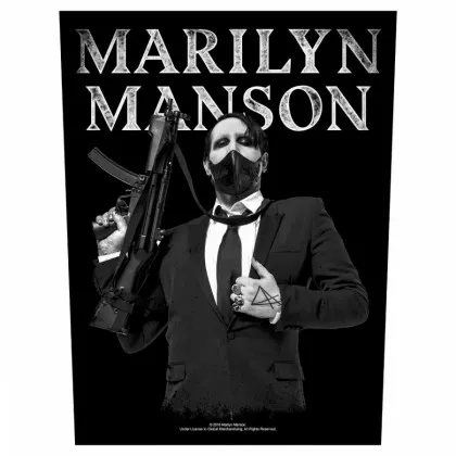Marilyn Manson Rückenaufnäher Machine Gun