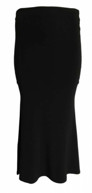 Long black Skirt with slots on the Side