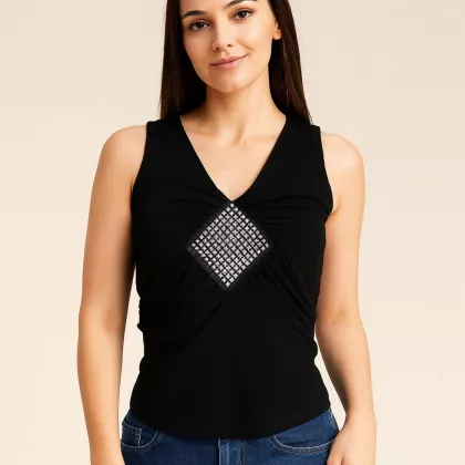 Oberteil Glitzer Damen