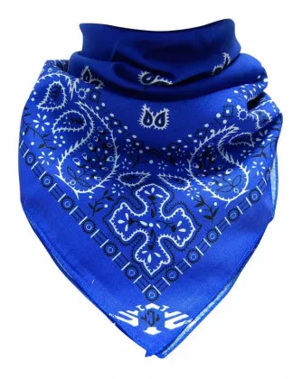 XL Bandana Scarf Petrol Blue Paisley
