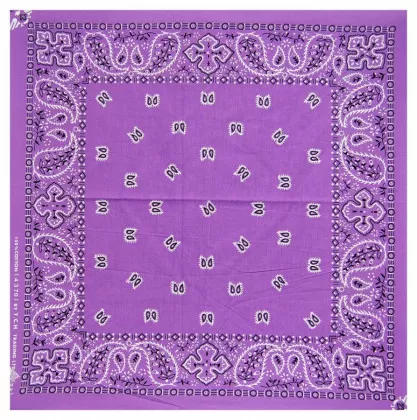 XL Bandana Halstuch Flieder Paisley