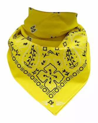 XL Bandana Halstuch Gelb Paisley