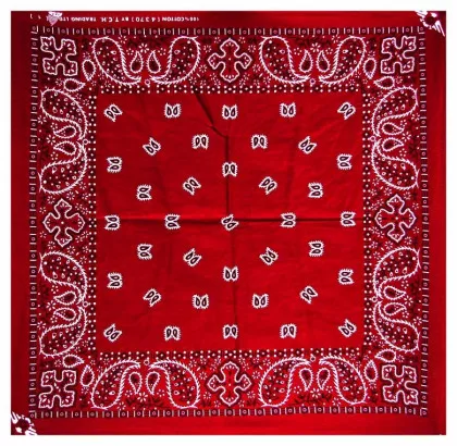 XL Bandana Halstuch Rot Paisley