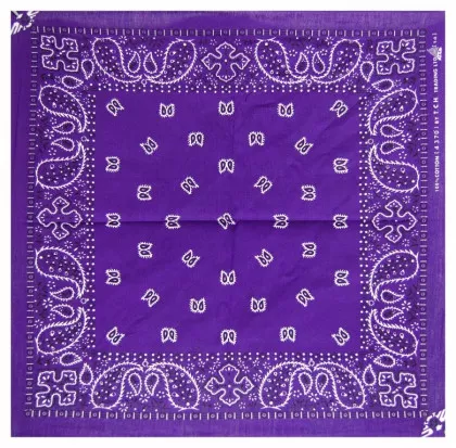 XL Bandana Halstuch Lila Paisley