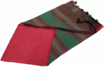 Shemagh Halstuch Afghanistan - Schwarz Rot Grün
