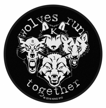 KING 810 Aufnäher - Wolves run together