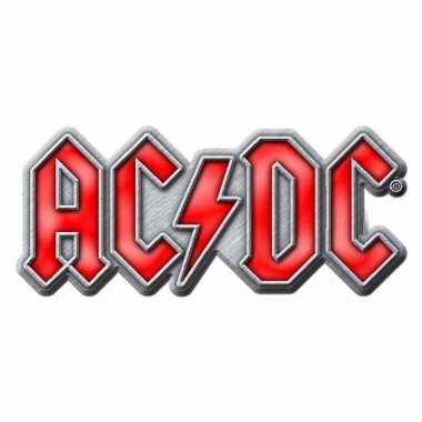 AC/DC Pin Red Logo