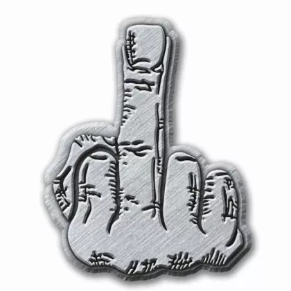 Anstecker Mittelfinger