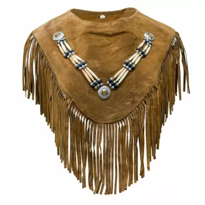 Damen Leder Poncho