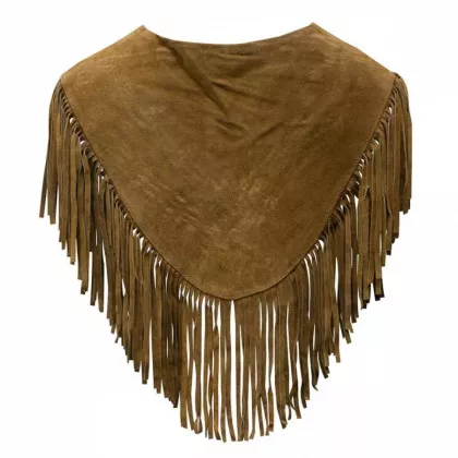 Damen Leder Poncho
