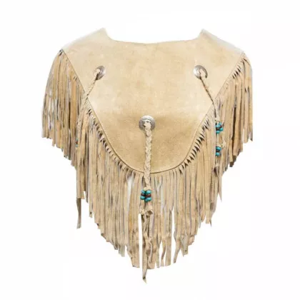 Damen Lederponcho
