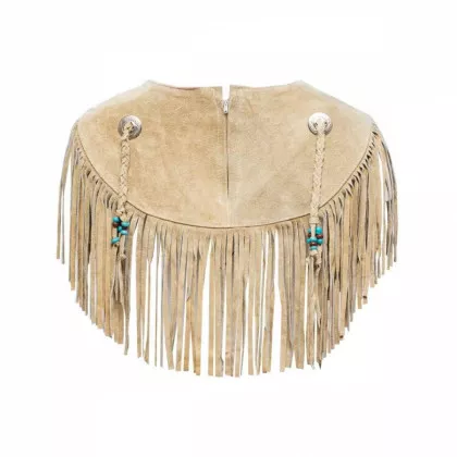 Damen Lederponcho