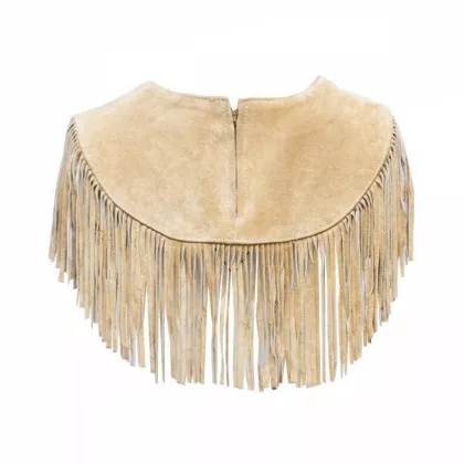 Damen Fransenponcho