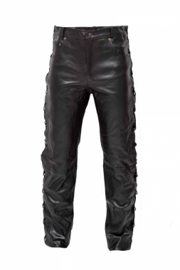 Mens biker pants made of genuine leather