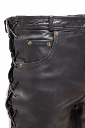 Herren Bikerhose aus echtem Leder