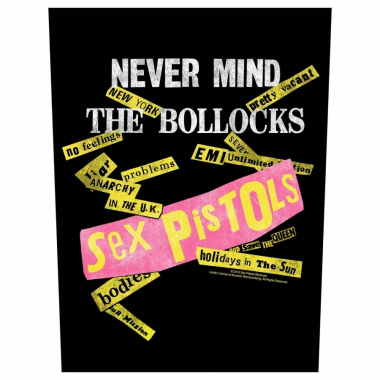 Sex Pistols Backpatch Never mind the Bollocks