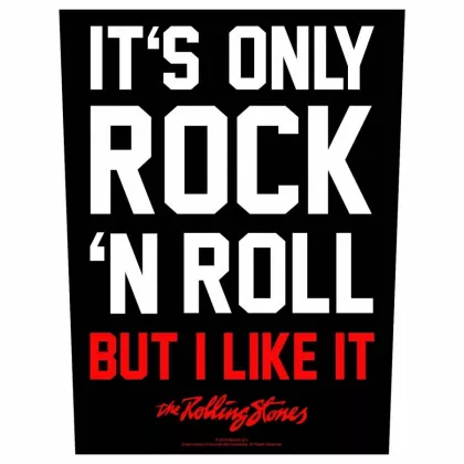Rolling Stones Rückenaufnäher Its only rock ´n roll