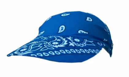 Sonnenschirm Cap Türkis mit Paisley Muster