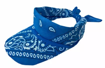 Sonnenschirm Cap Türkis mit Paisley Muster