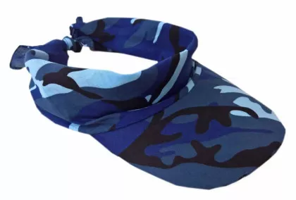 Sonnenschirm Cap Camouflage Blau