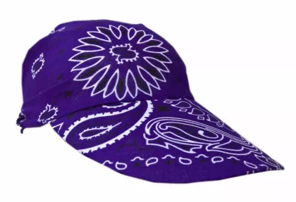 Sonnenschirm Cap Lila Blumen Paisley