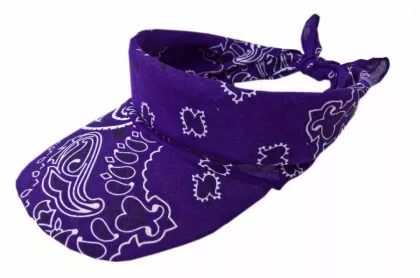 Sonnenschirm Cap Lila Blumen Paisley
