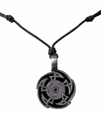 Necklace with Circular Blade Pendant