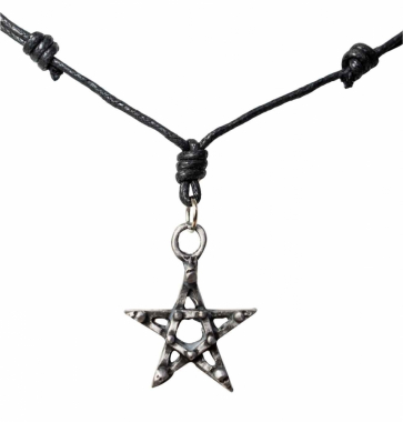 Necklace with a small pentagram