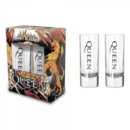 Shotglas - Schnapsglas - Queen - Crest