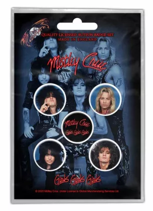 Button Pack - Mötley Crüe - Girls Girls Girls