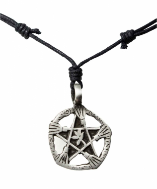 Halskette mit Hexen Pentagramm