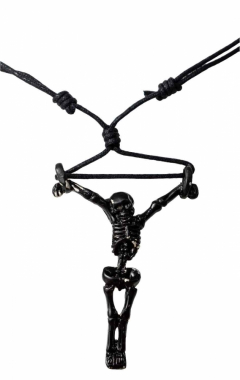 Halskette mit Skelett Anhänger